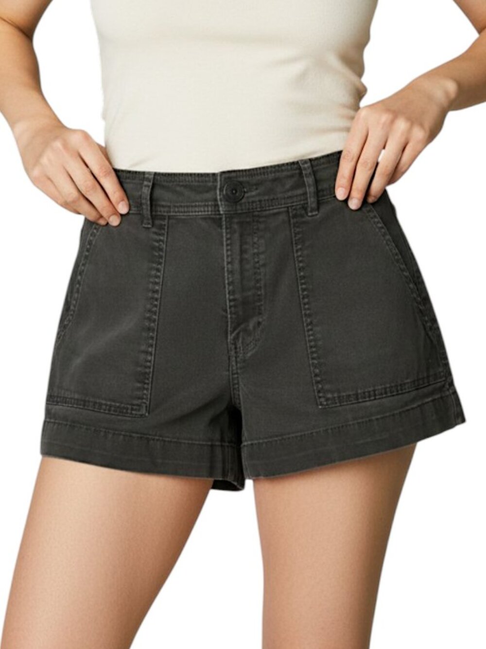 H&M Dark Olive Green Cargo Short Women's Size 4